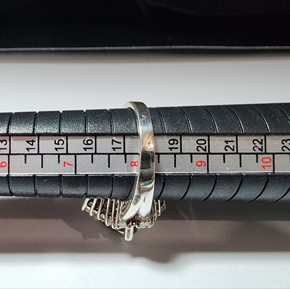 Green Amethyst with White Topaz Ring - Picture 7 of 13